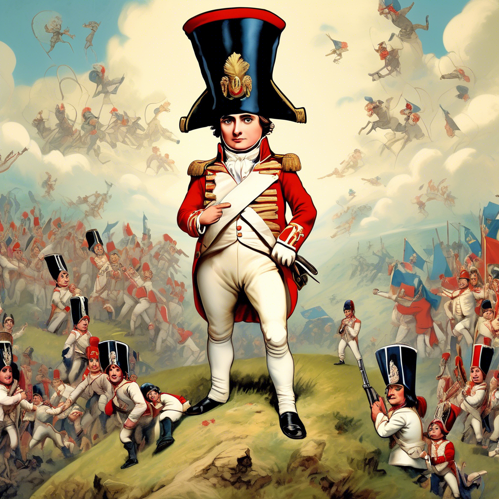 AI-generated illustrations: about jokes'Napoleon'