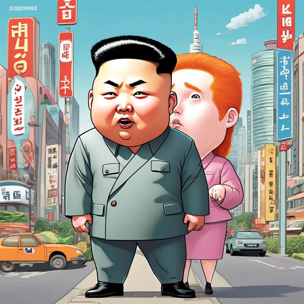 AI-generated illustrations: about jokes'Kim Jong Un'